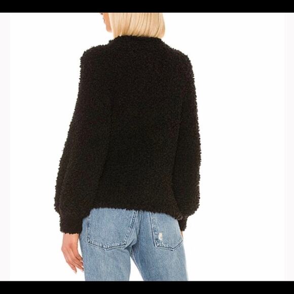NWOT 1.State poodle texture pullover sweater black - Picture 4 of 10